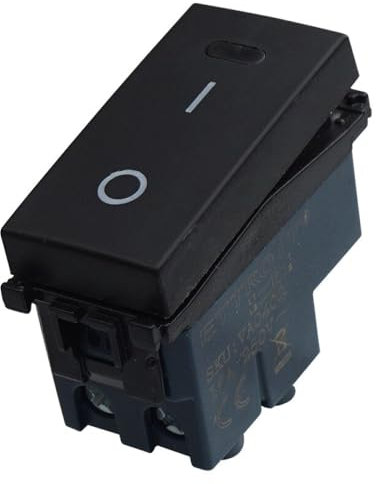 1 MODULO INTERRUTTORE 0-1, NERO, COMPATIBILE CON VIMAR ARKE', 2 POSIZIONI, MODULI E FRUTTI 100% COMPATIBILI, MATERIALI DI ALTA QUALITA'