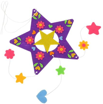 Sosoport 1 Satz -kit -Dekoration Zum Aufhängen An Der Wand Dreamcatcher DIY -Materialien Wandtraumfänger Selber Machen Wandkunst Vlies