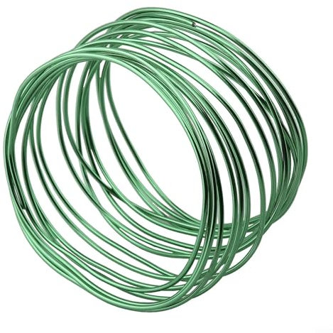 Bonsai-Drähte aus eloxiertem Aluminium, maßgeschneidert für Gartenliebhaber (1 Stück, dunkelgrün)
