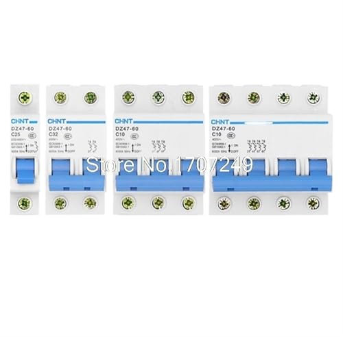 PJKTBEYI Disjoncteur de Protection unipolaire/Bipolaire/à Trois ou Quatre Fils, 1P, 2P, 3P ou 4P, 1A-60A, for Usage Domestique et Industriel(2A,1)
