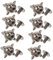 jojofuny 10pcs Punk Rivets for DIY Crafting Durable Spikes Studs for Clothing Leather Bags and Accessories Non Fading Design for Fashionable Decoration