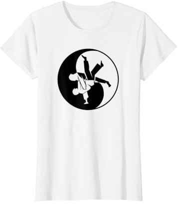 Judo Judoka Judoiste Ju-Jutsu Yin-Yang-Symbol Judo T-Shirt Graphique avec Valeur