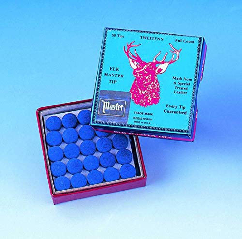 Elkmaster glue on snooker / pool cue tips - 9mm x 10