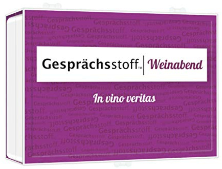 Kylskapspoesi 41007 - Gesprächsstoff Weinabend, Weiß, 95 mm x 75 mm x 40 mm
