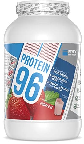 Frey Nutrition Protein 96 Erdbeer Dose, 1er Pack (1 x 2.3 kg)