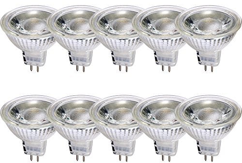 NCC-Licht 10 x LED MR16 Premium Glas Reflektor GU5,3 12V 5W 350lm warmweiß 2700K 38°
