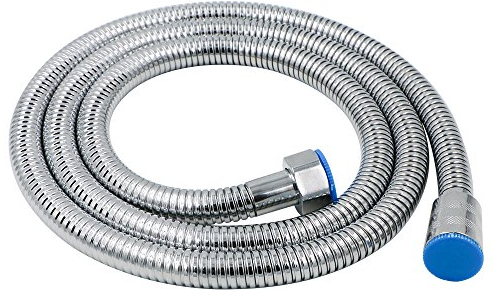Shower Hose, Rusee Replacement Flexible Shower Pipe Anti-Kink Bath Hose Standard Fitting Universal 1.5-Meter (59-Inch) Stainless Steel Double Interlock