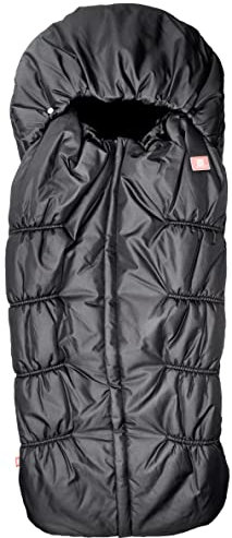 RED CASTLE, Chancelière universelle hiver, Spécial grand froid, Compatible Pousette/Nacelle, Intérieur Polaire, Imperméable, Coupe-vent, Respirante, HightProtect, Noir, 6-24 Mois