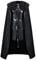 ZhangjiayuanST Cosplay Jon Snow Knights Uhr Kostüm Thrones Halloween Mittelalter Schwarz PU Full Party Cape Outfits, Schwarzes Komplettset, XX-Large