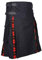 Schottland Rock Herren Vintage Kilt Gothic Punk Mode Kendo Taschenröcke Schottische Kleidung Plaid Faltenrock Neu XXXL Rd