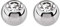2x Titan Piercing Schmuck Verschluss Kugel in 1,2 x 3 mm, gefaßter Zirkonia in klar