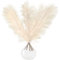 5 Artificial Cream White Pampas Grass Stems (UK Company) - Small 44cm Faux Mini Pampas Grass Decor - Dried Flowers & Artificial Flowers