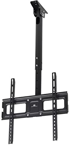 Maclean MC-943 Universal OLED QLED LED LCD Plasma TV Deckenhalterung Schwenkbare Neigbare Höhenverstellbare Halterung 32-50 bis 35kg auch für Dachschrägen (Für einen Fernseher)