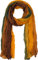 fashionchimp Damenschal mit modischen Farbmuster-Design in Crash-Optik, Multi-Color, feine Stoffqualität, Allseason Schal (Oliv-Safran)