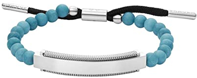 SKAGEN Herren Hulsten Blau Glasperlenarmband, SKJM0220040