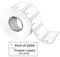 Shazeel Easy Peel Off 1000 Pcs White Removeable Frozen Food Storage Labels Rolls 6x3cm Waterproof Sticky Food Labels Stickers for Freezer, Containers, Jars