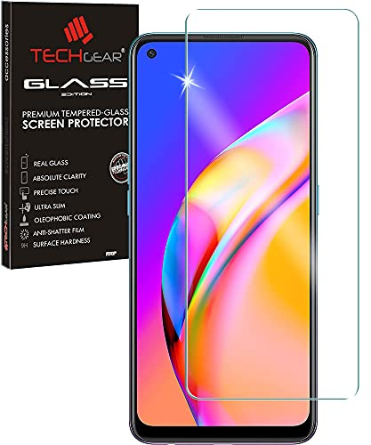TECHGEAR GLASS Edition for Oppo Reno 8 5G, Tempered Glass Screen Protector Cover [2.5D Round Edge] [9H Hardness] [Crystal Clarity] [Scratch-Resistant] [No-Bubble]