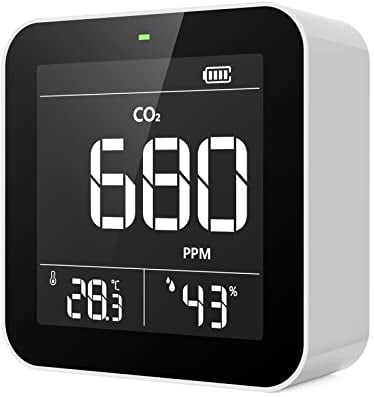 Temtop C10 - Medidores de Calidad de Aire Inteligentes, Detector de CO2, Detector de Calidad del Aire, Monitor de CO2, Detector de dióxido de Carbono Interior, probador de CO2