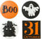 Rifuli Halloween Tiered Tray Decorations Halloween GNOME Decor Farmhouse Autumn Fall Supplies 6PCS Kuchenplatte Mit Glasglocke (6PCS A, One Size)