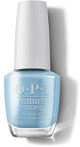 OPI Nature Strong Nagellack Big Bluetiful Planet – langanhaltender Nagellack mit veganer, innovativer Formel mit natürlichen Inhaltsstoffen – für glänzende Nägel in Hellblau