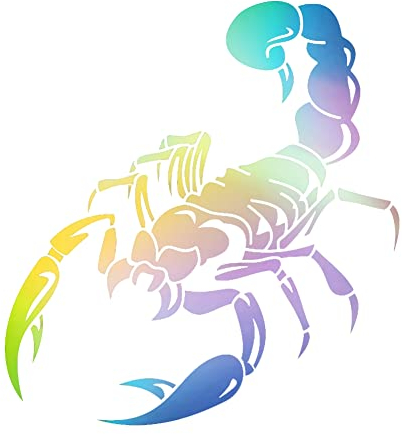 iSpchen Autoaufkleber 3D Skorpion Realistisch Tieraufkleber Wasserdicht Selbstklebend Emblem Sticker Auto Fenster Stoßstangen Aufkleber Karosserie Motorhaube Außendekoration Aufkleber