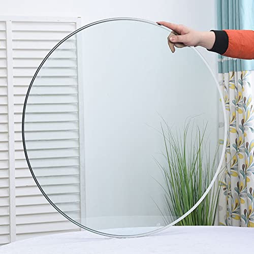 KADEUX Rund Tischplatte Wetterfest Gehärtetes Glas, Glasplatte 8mm Dick, Tisch Glasscheibe Tischplattenschutz, 60/70/80/90/100cm (Size : 36in/90cm)