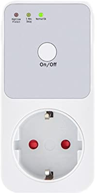 Automatic Voltage Protector Socket Switcher AC 220V Power Surge Safe Protector EU Plug Socket Voltage Safe Refrigerator Protect (Size : EU Plug)