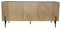 CONCEPT USINE | Grand Buffet Vintage Sequoia | Finition Bois Clair | Enfilade 3 Placards de Rangement | Pratique et Elégant | Meuble de Salon ou Salle à Manger | Pieds Métal Noir | 180 x 41 x 80 cm