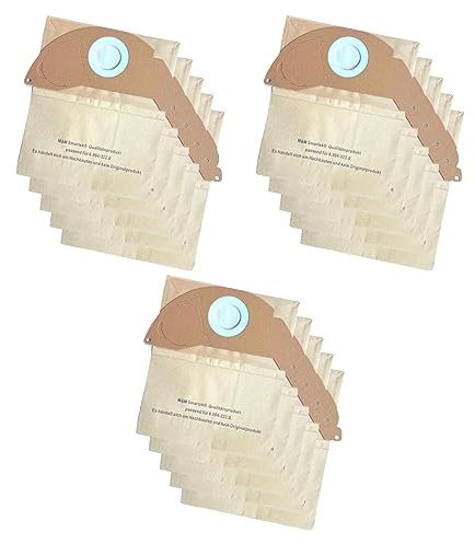 M&M Smartek Sacs d'aspirateur comme 6.904-322.0 - Compatible avec Kärcher MV2 WD2 A2003 A2004 etc