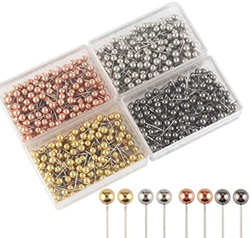 MAGICLULU Kartenflaggenstifte 800 Stück 4 Zeichen Kartenflagge Flaggen-stecknadeln Flaggen-Push Für Karte Metallische Farbe Banner Stecknadeln