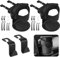 Adiwo 2-Pack Air Vent Cup Holder Expander with 2 Car Hooks - Adjustable Clip-On for Bottle, Can, Drink, Coffee, Black