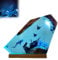 VISIOLEX Harzlampen, Marine-Harz-Nachtlampen, handgefertigte hölzerne Harz-Tischlampen, Epoxidharz-Lampen, Büro Home Decor Geschenke Familie Weihnachtsgeschenke (6 * 4in)