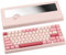 CutiePcs WOBKEY Rainy 75 Aluminum HMX Switch Mechanical Keyboard with Superior Acoustics, Wired, BT, 2.4G wireless Connectivity (Standard - Pink)