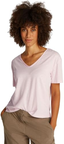 Tommy Hilfiger T-Shirt Manches Courtes Femme avec Col en V