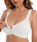 Curyon Women's Front Closure Back Support Minimiser Bra Full Figure Jacquard White 42F