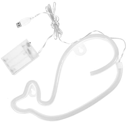 Homoyoyo -neonlampe Für Schlafzimmer Walförmige Nachttisch-leselampe Betriebene Dekorlampe Party Zuhause Dekoratives Neonlicht