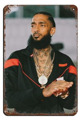 Nipsey Hussle HD-Poster (3) Blechschild, Vintage, Metall, Pub, Club, Café, Bar, Zuhause, Wandkunst, Dekoration, Poster, Retro, 20 x 30 cm
