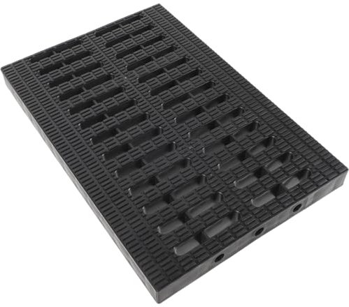 jojofuny Rectangular Drain Grate for Outdoor: Plastic Drain Cover with Decorative Grid Design Drainage for Kitchen, Sewer Preventing Blockages, 31 x 20 cm