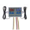 W1088 Dual LED Digital Temperature Sensor Meter Controller Electric Heating Thermostat 220V Aquarium Incubator Thermoregulator(AC110-220V)