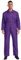 Eandarui Mens Button-up Resistant Work Jumpsuit Coveralls Boiler Suit Warehouse Garages Overalls Purple L