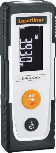 Laser-Entfernungsmesser, DistanceCheck 25, mit Flächen- & Volumenberechnung | Dauermessfunktion, Min-/Max-Messung, Länge/Fläche/Volumen, wählbarer Gehäusebezugspunkt, Kompakt