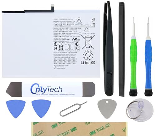 OnlyTech - Premium Replacement Battery for Samsung Galaxy Tab A9+ (X210 / X215 / X216) - 7040mAh - Same Quality with 10 Tools Repair Kit