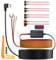 eSynic USB C Dash Cam Hardwire Kit With 3-Level Low Voltage Protection 11.5ft/3.5M 3 Wire Car Dash Camera HardWire Kit 12V-24V to 5V Dashcam Hard Wiring Kit Support Acc Mode & Voltage LCD Display