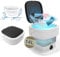 Portable Washing Machine, 14L 2.2kg 2 in 1 Mini Washing Machine Portable Washe with Cleaning of Underwear, Towel, Socks, Pet Clothing, Portable Washing Machines for Apartments, Dorm, Camping, RV(Grey)