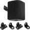Ysislybin Soporte de Pared para Altavoces, 2 Pares Soporte de Pareds para Yamaha WS-B1A Soportee de Pared Metálico para Altavoces de Sistema Doméstico con Accesorios