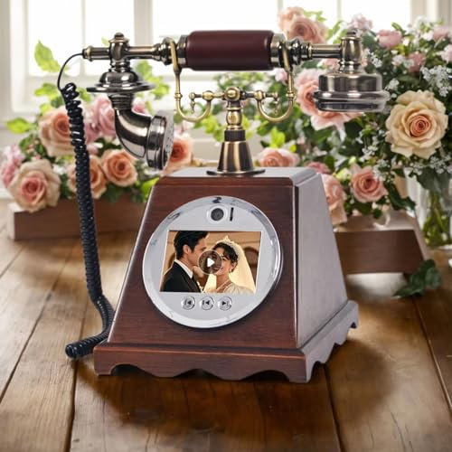 Livre D'or Vidéo 2k, Livre D'or Audio Pour Téléphone, écran 3,5 Pouces, Mémoire De 128 Go, 70 Heures D'enregistrement Vidéo, Angle De Caméra Réglable, Idéal Pour Les Mariages, Fiançailles