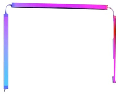 Blmirror Computerbildschirm-Synchronisierungsstreifenmonitor RGB-LED-PC-Hintergrundbeleuchtung Pickup-Licht für Esports-Raum für 27-Monitor