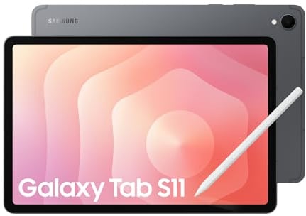 Samsung Galaxy Tab S11, AI Tablet, Wi-Fi, Lightweight Design, Multi-Modal AI Tools, DeX Connect, 128GB Storage, 12GB Memory, Long Battery Life, Grey, 3 Year Extended Warranty (UK Version)
