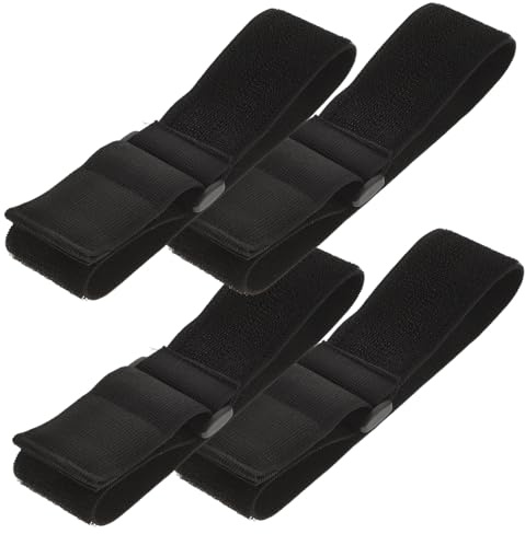 Vaguelly 4pcs Elastic Hook and Loop Straps Multipurpose Wear-resistant for Arm Ankle Cable Organization and Safety Accessories Reusable Fastening Ties