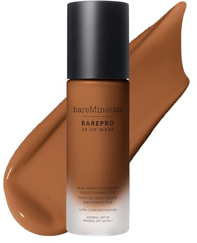 bareMinerals BAREPRO 24H Matte Flüssige Mineral-Foundation SPF 20, 30ml